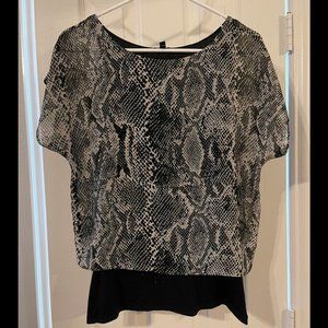 Express Women's Snakeskin Blouse